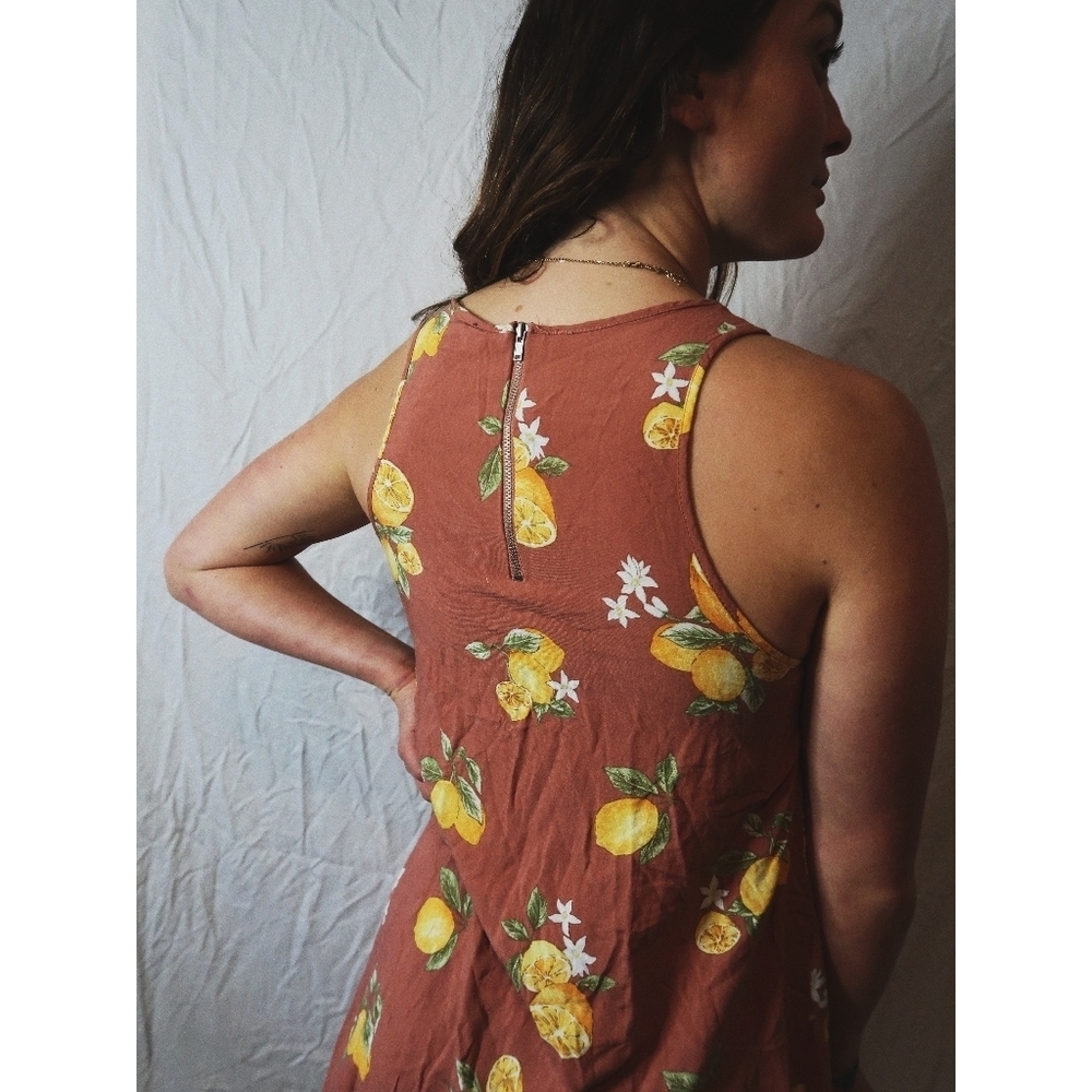 Lemon Pattern Mini Dress - Picture 3 of 6